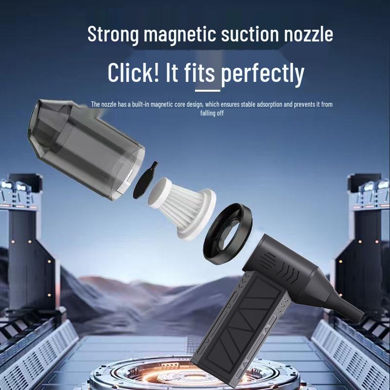 High-Powered Handheld Vacuum & Fan, 130,000 RPM Turbine, Wash/Blow Dual Function