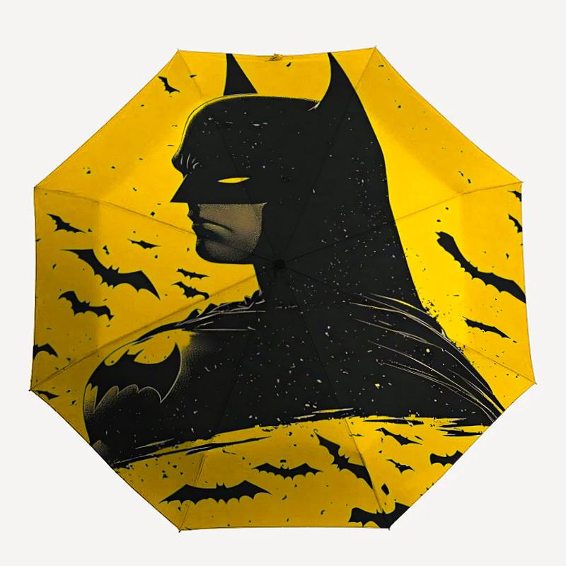 

1pc Batman Automatic Folding Umbrella - Compact 8-Rib Design,Festive Gift for Friends & Family, Compact Umbrella 21102