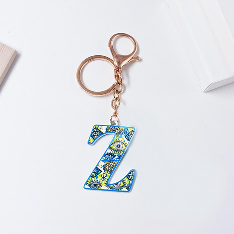 Colorful English Alphabet Keychain & Graduation Gift Accessory