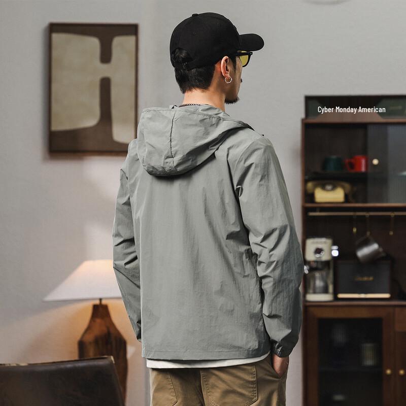 JEEP Men's Summer Lightweight Casual Hooded Outdoor Jacket