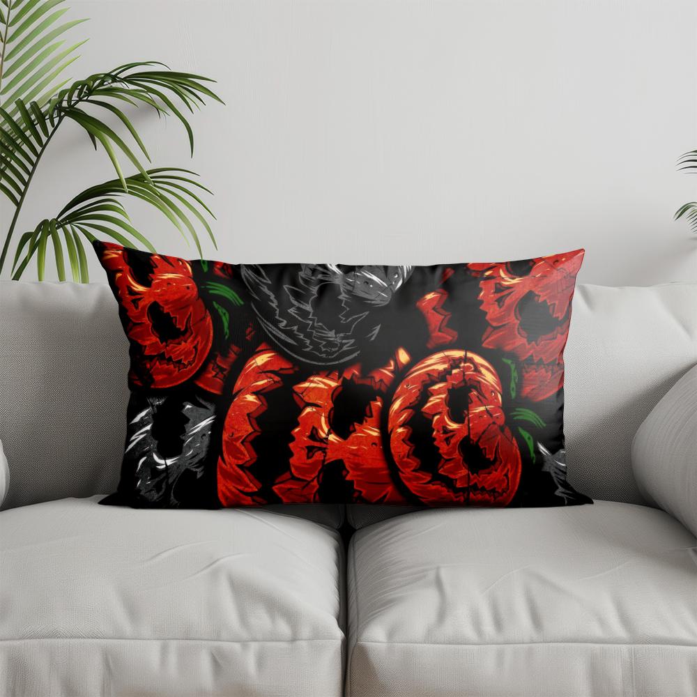 Home Decor Autumn-themed Coffee & Pastry Pillow Suitable For Sofa Bedroom Car Pillow Cover Cushion Rectangular Back Cushion