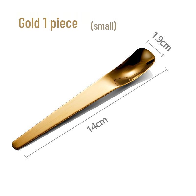 Łyżeczka deserowa ze stali nierdzewnej z długą rączką: Idealny do jogurtu, kawy i lodów, jakość spożywcza.