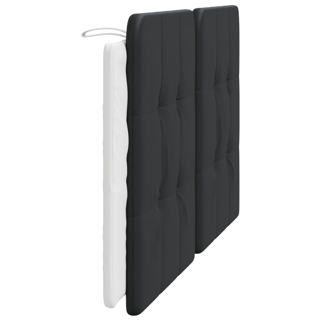 Vidaxl Headboard Cushion, Black-White, 160 Cm, Faux Leather