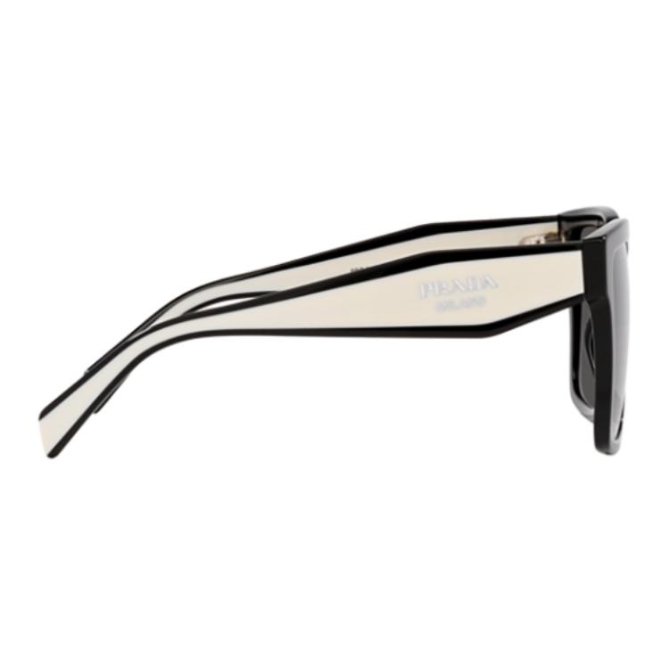 Prada Square Sunglasses With Logo Women sunglasses Black PR24ZSF1AB5S057
