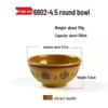 A5 Melamine Chinese Fortune Noodle Bowls, 4.5-inch, 2-Pack