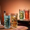 Vintage Mask Glass Cup Transparent Whiskey Cup Creative Juice Cup  Bar
