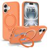 Case for iPhone 16 - TPU+PC, Orange, Shockproof