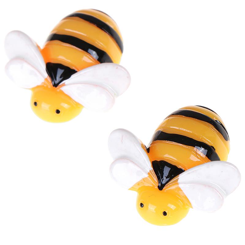 10Pcs Flat Back Resin Cabochon Bee Diy Flatback Scrapbooking Embellishment Craft