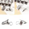 Openable Window Curtain Ring Hook with Clip Detachable Strong Iron Shower Curtain Clips Anti Slip Curtain Hook Top Sale