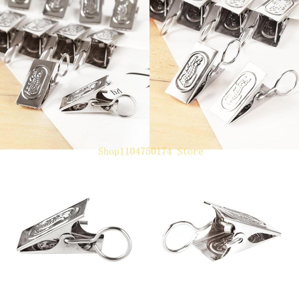 

Openable Window Curtain Ring Hook with Clip Detachable Strong Iron Shower Curtain Clips Anti Slip Curtain Hook top sale China Mainland