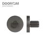 DOOROOM Brass Door Lock Key Escutcheon Plates Knurled Striped Thumbturn for Inside Door Room Bathroom Thumb Turn