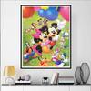 Disney Diamant PaintingEin fröhliches Gruppenporträt klassischer Charaktere 5D Strasssteinmosaik DIY Kreuzstich Geschenk/Heimdekoration