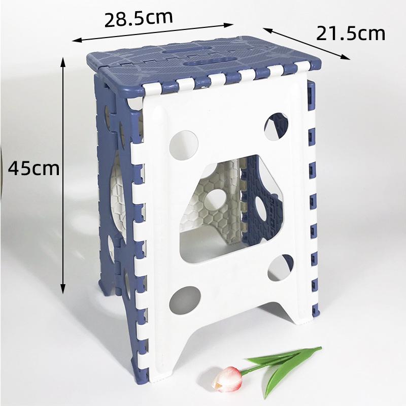 Portable Folding Stool: Thickened Plastic for Fishing, Outdoor, and Kids