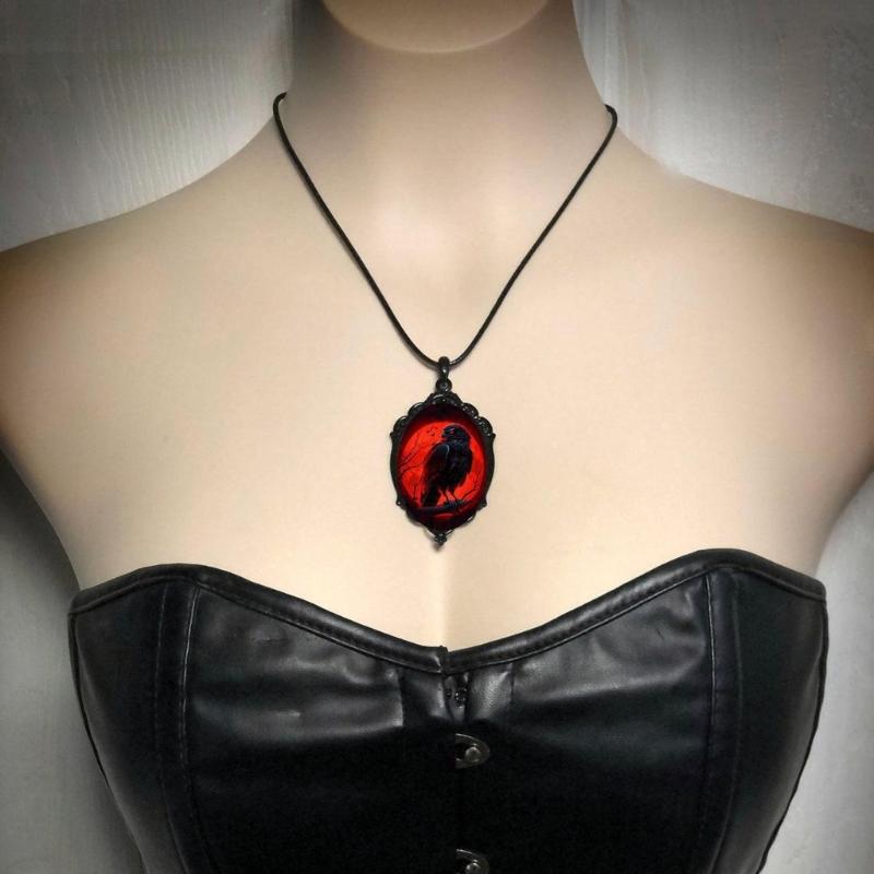 Crow Choker Animal Jewelry Gothic Protections Clavicle Chain Gifts for Women Men