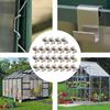 25pcs Greenhouse Glass Z Clips Glazing Overlap Spare Parts Fixing