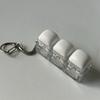 Relaxing 3/4/9Keys Fidget Keychain Diy Keyboard Keys Button Finger Keyboard Cap Keycap Pass The Time Clicker Toy Adult