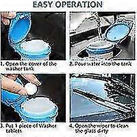 Lot of 200 Car Effervescent, Windshield Washer, Windshield Washer Tablets, Car Windshield Washer Tablets, Car Windshield Cleaner, for Car, Kitchen