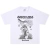 T-Shirt Polmone Verde, Tessuto Morbido Casual da Indossare Quotidiano