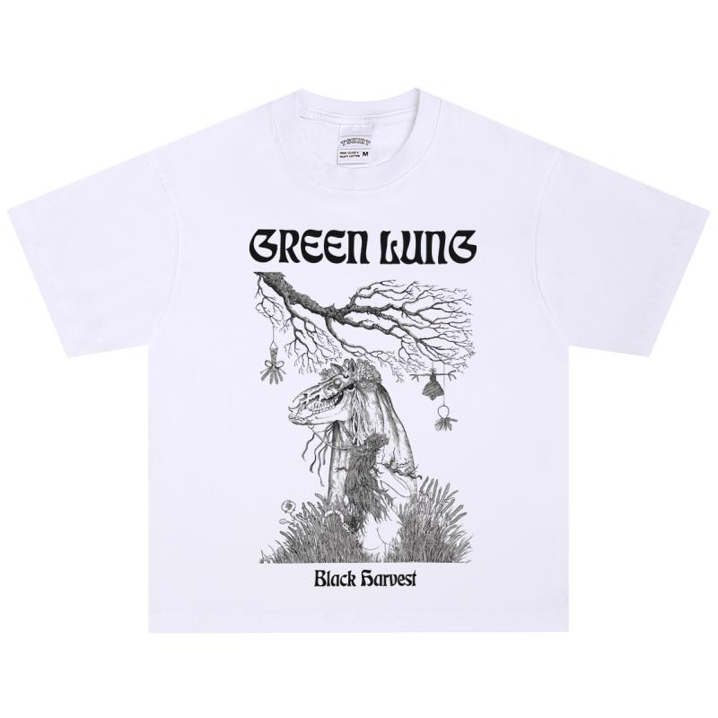 Green Lung T-Shirt, Soft Fabric Casual Daily Wear S