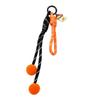 Halloween Pumpkin Keychain with Bat Charm and Rope Design Durable Lightweight Accessory for Bags and Keys Suitable for Seasonal Decoration