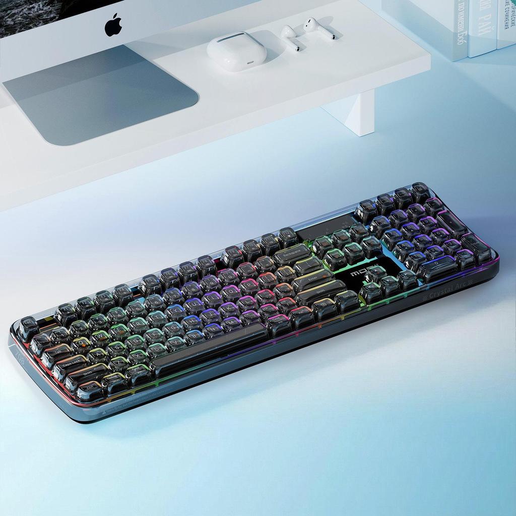 Crystal Arc RGB SK-708CDM Wireless Bluetooth Tri-Mode Keyboard