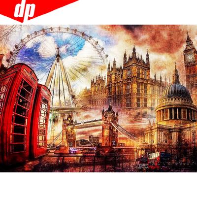 Diamond Mosaic Full Layout Scenic Diamond Painting With Round Stones Scenery Diamond Embroidery