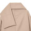 Cappotto Lungo da Donna in Misto Lana con Collo a Sciarpa Vestibilità Regolare Inverno 2026 Capospalla Oversize
