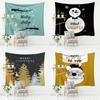 Tapestry Warm Christmas Series Background Hanging Cloth Home Room Bedside Wall Tapestry Party Tablecloth