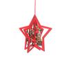 New Christmas Decoration 3D Hollow Bell Snowflake Craft Christmas Tree Wooden Pendant Elderly Gift Home Interior Scene Pendant