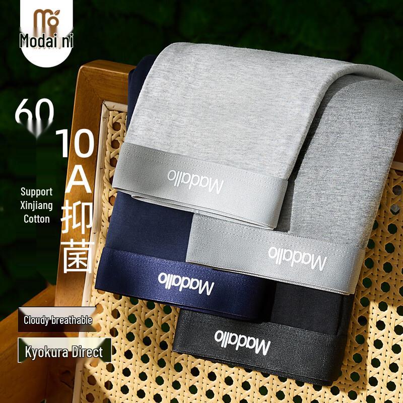 Мужские модальные хлопковые антибактериальные боксеры-слипы (4-Pack) 2XL