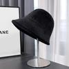 Autumn And Winter Plush Fisherman Hat, Children'S Korean Version Bucket Hat, Wool Thickened Warm Basin Hat