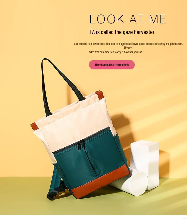 Carefully Selected Women's Laptop Backpack: Versatile Travel, Student, Shoulder, and Crossbody Bag