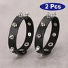 Gothic Punk Rock Single Row Studded Bracelet - Pu Leather  Bracelet For Birthday Party Giveaway