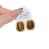 2025 Retro Fashion Geometric Stud Earrings in Tiger Eye & Cat Eye for Women