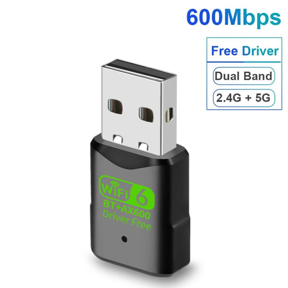 Adaptor WiFi USB 600Mbps Bandă duală 2.4G 5Ghz 802.11AC Placă de rețea fără fir Driver gratuit USB WI FI Dongle Antenă Receptor Wifi pentru PC Computer Laptop
