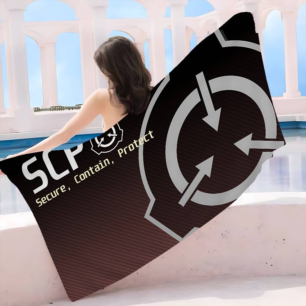 

Популярный Foundation Scp F-Foundation Игра Микрофибровое Одеяло Быстросохнущие Пляжные Полотенца Большого Размера Печать Супер Впитывающее Полотенце W40*H60(CM)