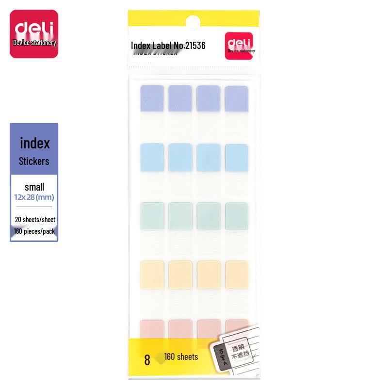 Deli Morandi Color Index Tabs & Sticky Notes