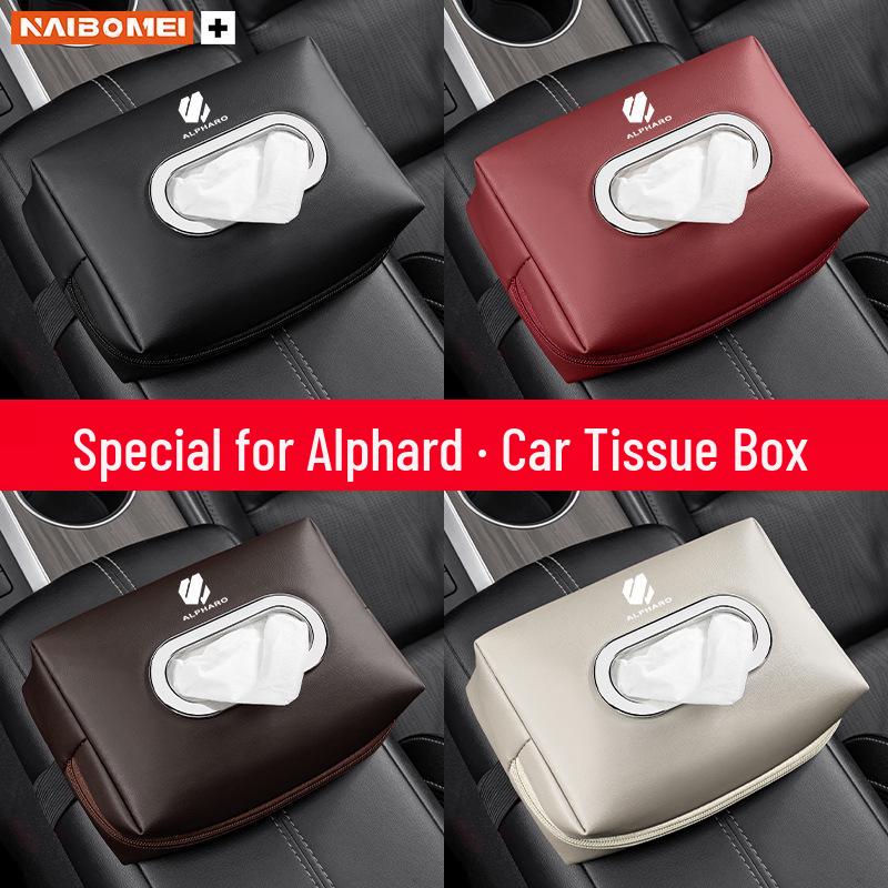 Toyota Alphard Tissue Holder: Armrest & Seat Back Hanging Car Accessory