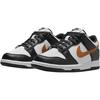 Nike Dunk Low Fashion Comfortable Slip Resistant Durable Low Top Kids Skate Shoes Kids Sneaker Black White Brown II7639-001