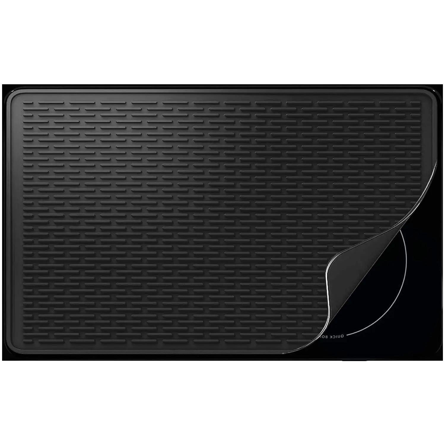 

Силиконовый коврик для плиты, стеклянная столешница, защитный чехол для стеклянной плиты, чехол для кухонной плиты, коврик для мытья посуды, электрическая плита 70x50cm чёрный