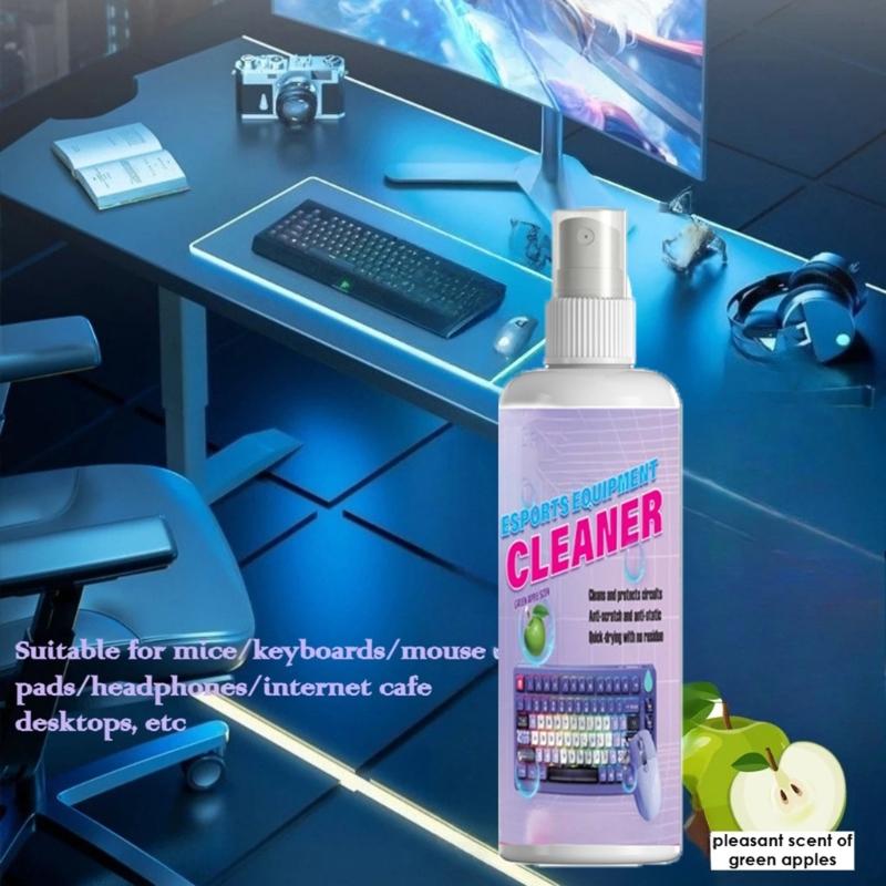 Čisticí prostředek na elektronická zařízení 100 ml Hloubkově čistí klávesnice obrazovky Čistič bez šmouh a zbytků