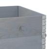 Plant Box Gray 120x80 Cm Solid Pine Wood