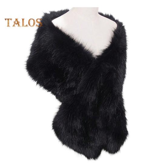 Kleid Schal Weich Strukturiert Plüsch Warm Schal Abendkleid Cheongsam Weiß Plüsch Herbst Winter Schal Wrap