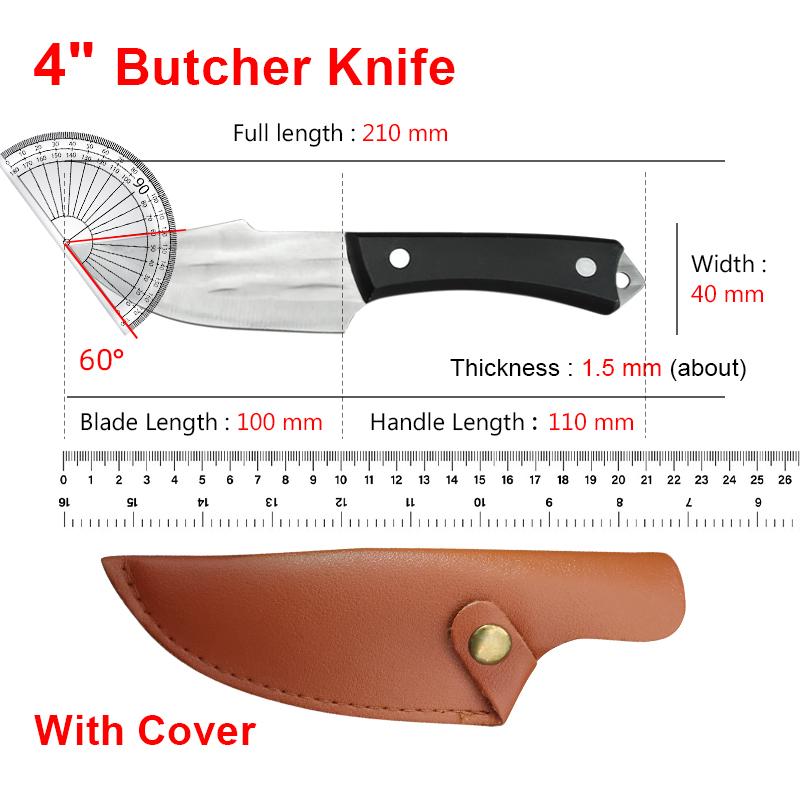 

Нож для обвалки, топор для рыбы, мяса, овощей, кухонные ножи с ручкой из ABS-пластика, нож для разделки мяса из нержавеющей стали, нарезка, кухонные принадлежности