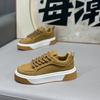 Herfst lage leren comfortabele casual schoenen met zachte zool en veters