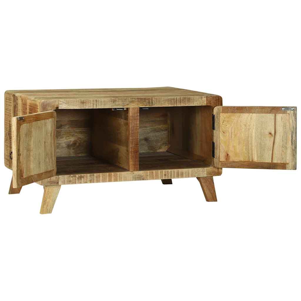 Coffee Table Brown 80 X 54 X 45 Cm Solid Mango Wood