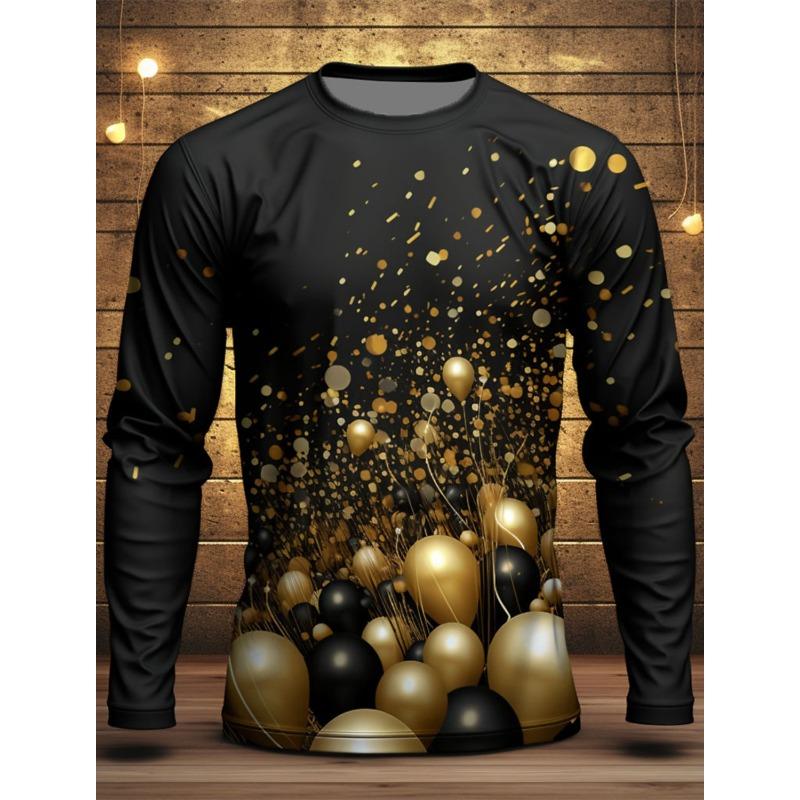 Fashion Pattern T-Shirt For Men Funny Animal 3D Printed T Shirts Casual Harajuku Loose Tees O-Neck Tops Long Sleeves Clothing