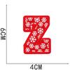 New Christmas Letter Embroidery Cloth Sticker Christmas Tree Towel Embroidery Patch Sticker Snowman Snowflake Computer Embroidery Chapter Boy