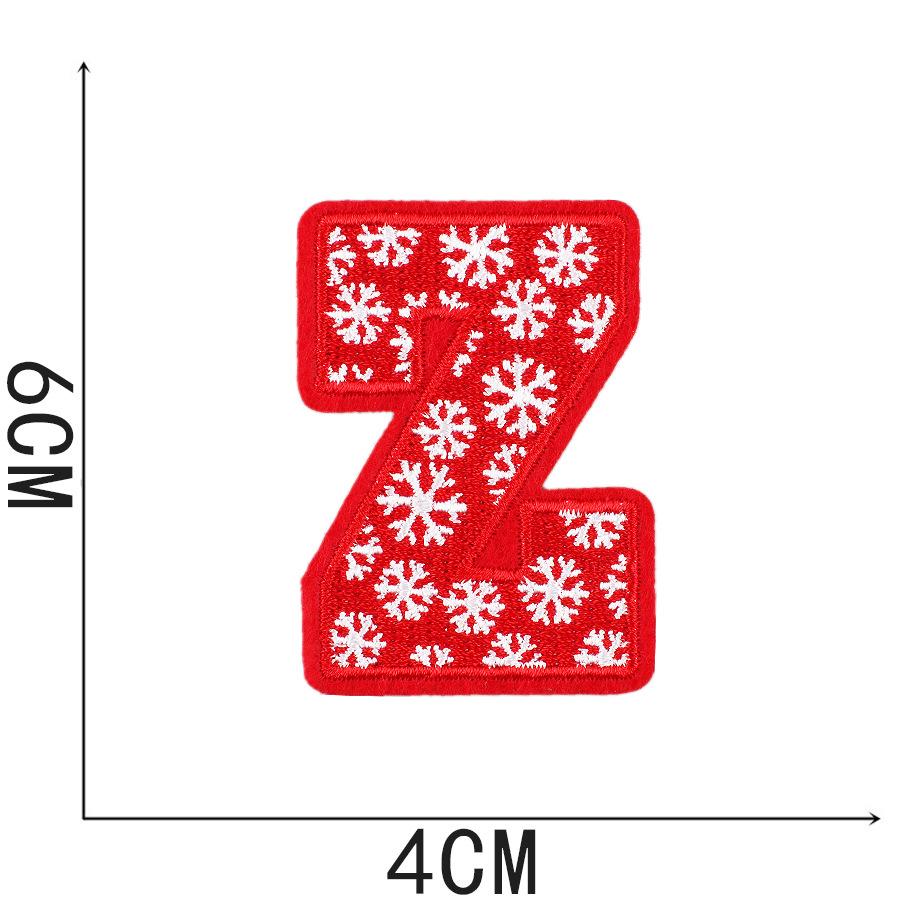 New Christmas Letter Embroidery Cloth Sticker Christmas Tree Towel Embroidery Patch Sticker Snowman Snowflake Computer Embroidery Chapter Boy
