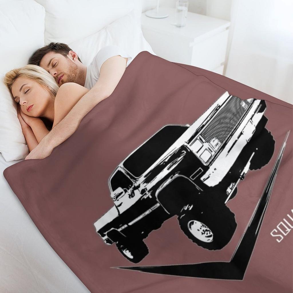 Classic Square Body Truck Squarebody Throw Blanket Cute Decorative Beds Weighted Heavy Blankets